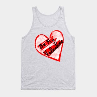 Text Reveal Be My Valentine Heart Tank Top